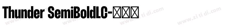 Thunder SemiBoldLC字体转换